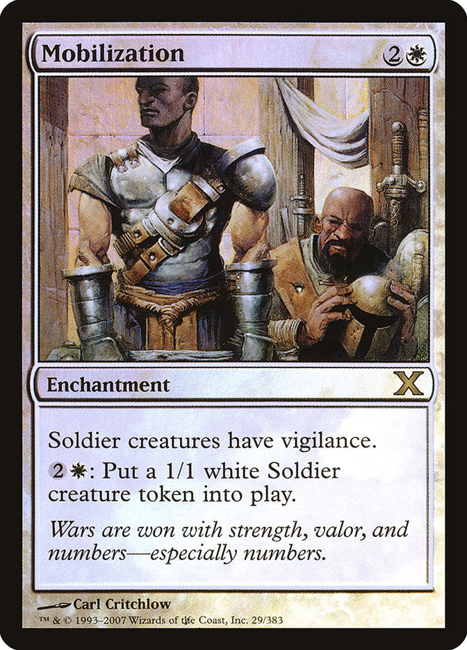 Mobilization (Premium Foil) [Tenth Edition] | Jomio and Rueliete's Cards and Comics