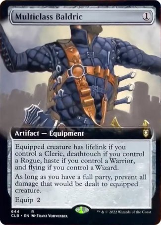 Multiclass Baldric (Extended Art) [Commander Legends: Battle for Baldur's Gate] | Jomio and Rueliete's Cards and Comics