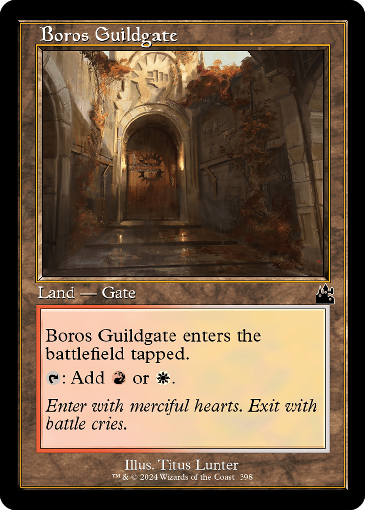 Boros Guildgate (Retro Frame) [Ravnica Remastered] | Jomio and Rueliete's Cards and Comics