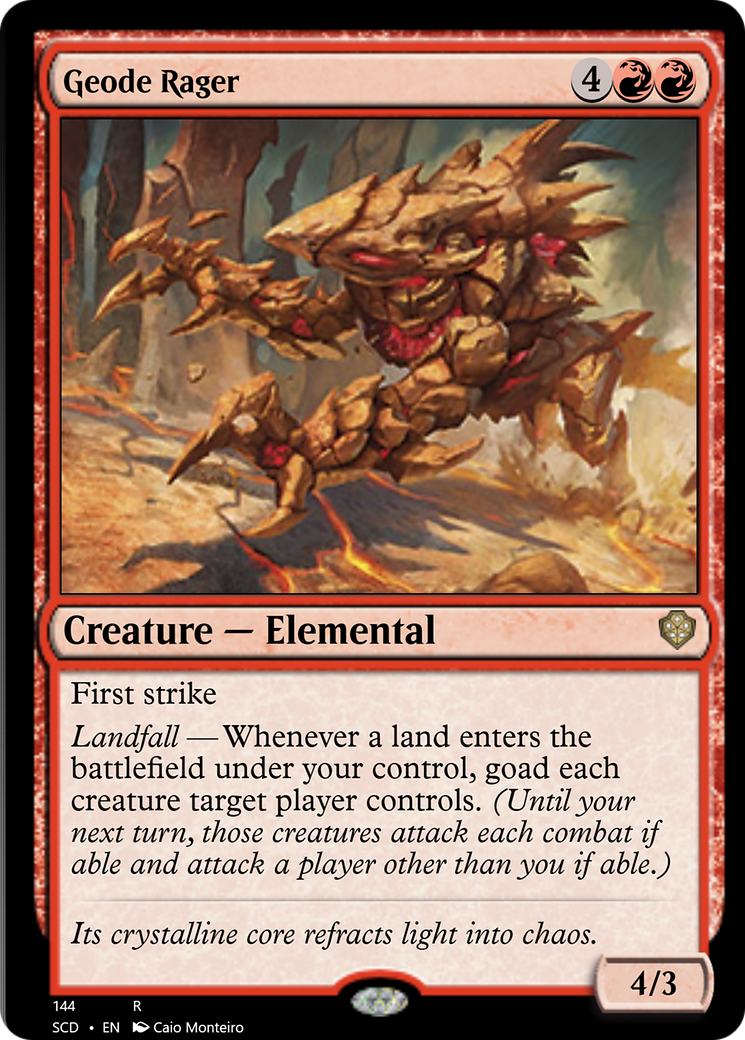 Geode Rager [Starter Commander Decks] | Jomio and Rueliete's Cards and Comics