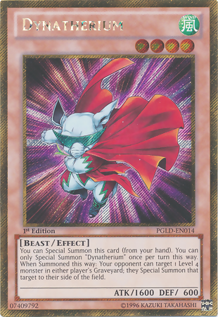 Dynatherium [PGLD-EN014] Gold Secret Rare | Jomio and Rueliete's Cards and Comics