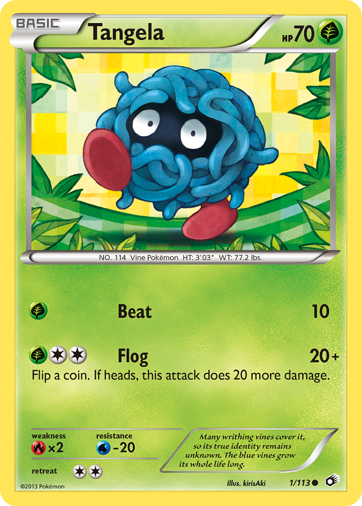 Tangela (1/113) [Black & White: Legendary Treasures] | Jomio and Rueliete's Cards and Comics