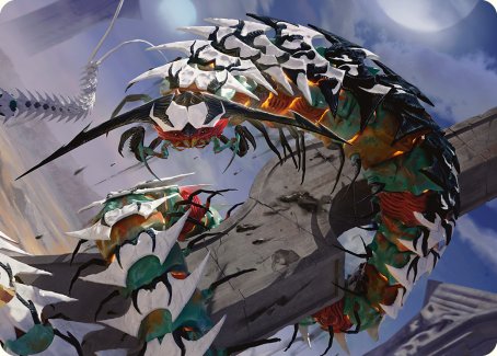 Atraxa's Skitterfang Art Card [Phyrexia: All Will Be One Art Series] | Jomio and Rueliete's Cards and Comics