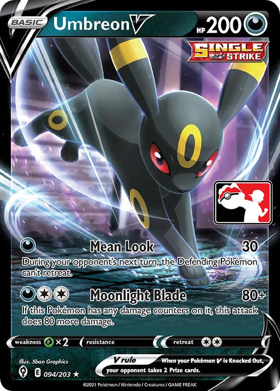 Umbreon V (094/203) [Prize Pack Series One] | Jomio and Rueliete's Cards and Comics