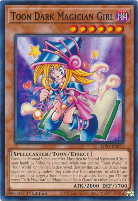 Toon Dark Magician Girl [LDS1-EN057] Common | Jomio and Rueliete's Cards and Comics