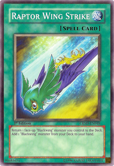 Raptor Wing Strike [CRMS-EN048] Common | Jomio and Rueliete's Cards and Comics