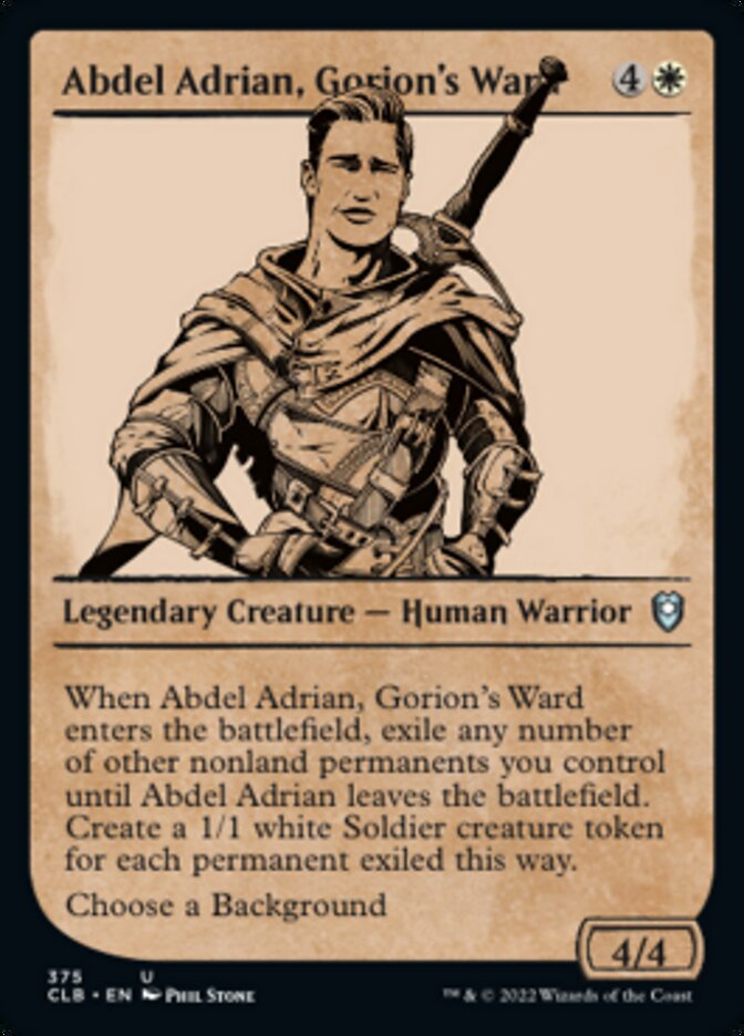 Abdel Adrian, Gorion's Ward (Showcase) [Commander Legends: Battle for Baldur's Gate] | Jomio and Rueliete's Cards and Comics