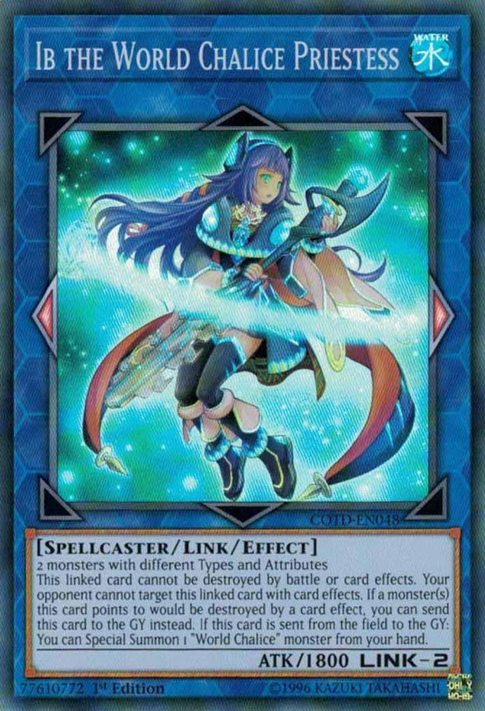 Ib the World Chalice Priestess [COTD-EN048] Super Rare | Jomio and Rueliete's Cards and Comics