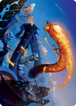 Atsushi, the Blazing Sky 1 Art Card [Kamigawa: Neon Dynasty Art Series] | Jomio and Rueliete's Cards and Comics