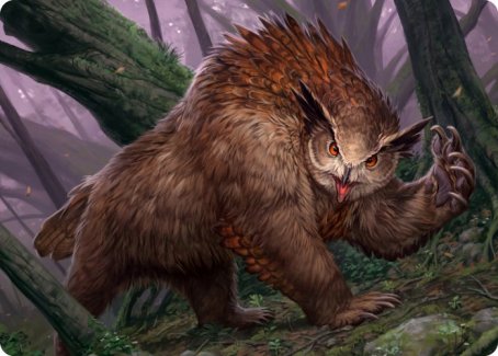 Owlbear Art Card [Dungeons & Dragons: Adventures in the Forgotten Realms Art Series] | Jomio and Rueliete's Cards and Comics