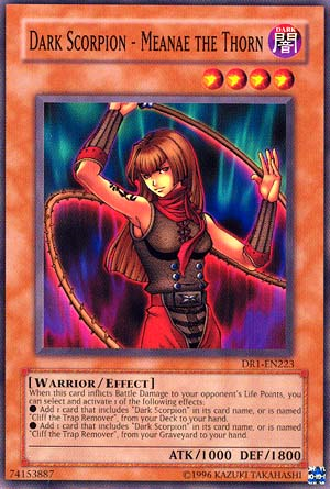 Dark Scorpion - Meanae the Thorn [DR1-EN223] Common | Jomio and Rueliete's Cards and Comics