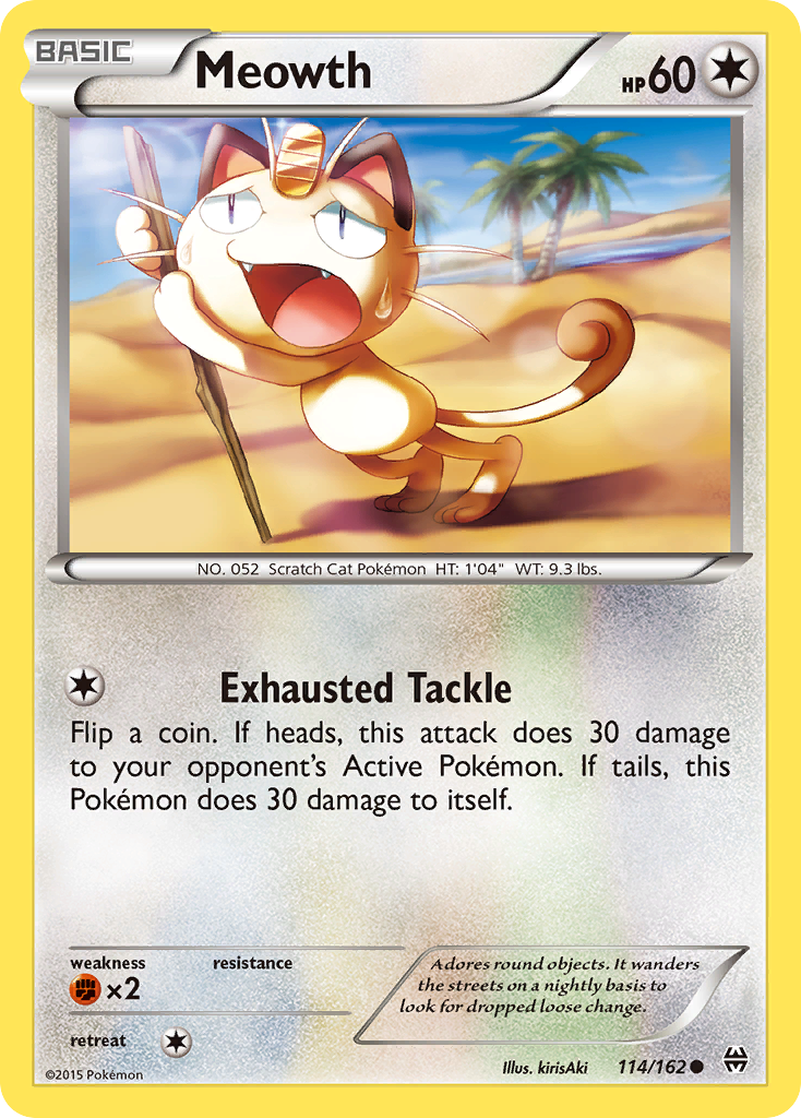 Meowth (114/162) [XY: BREAKthrough] | Jomio and Rueliete's Cards and Comics