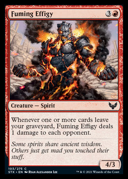 Fuming Effigy [Strixhaven: School of Mages] | Jomio and Rueliete's Cards and Comics
