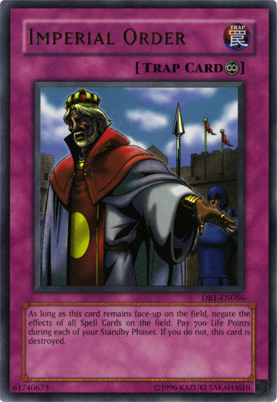 Imperial Order [DB1-EN086] Ultra Rare | Jomio and Rueliete's Cards and Comics