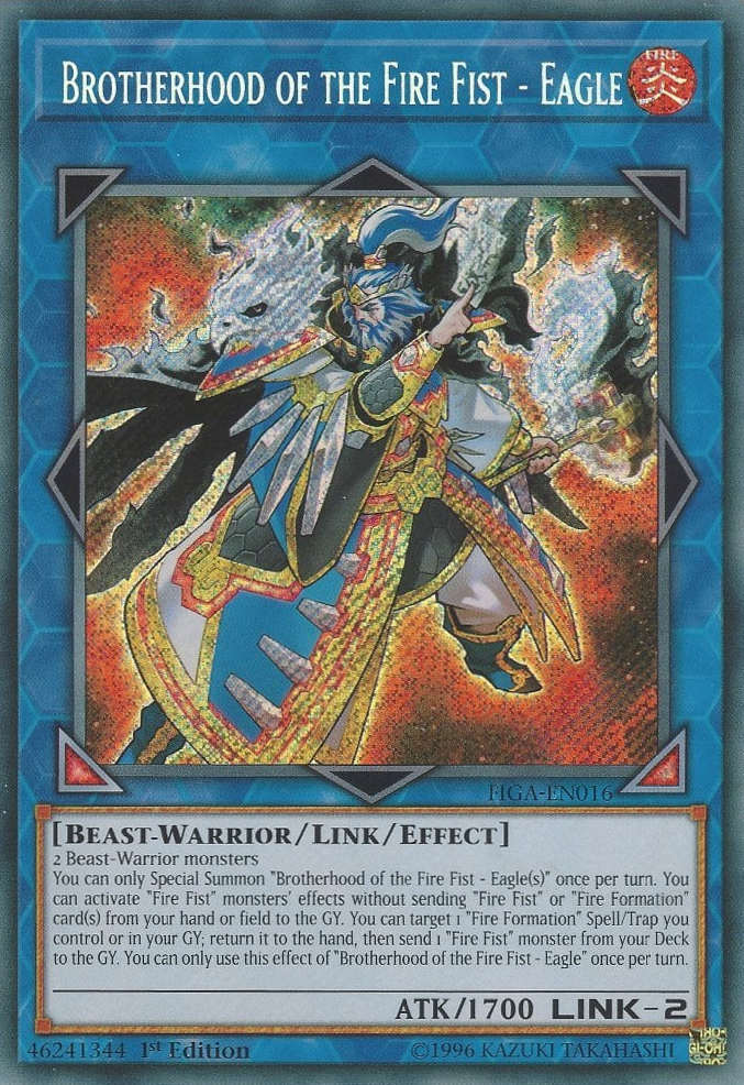 Brotherhood of the Fire Fist - Eagle [FIGA-EN016] Secret Rare | Jomio and Rueliete's Cards and Comics
