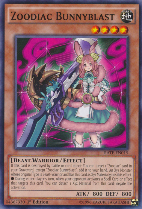 Zoodiac Bunnyblast [RATE-EN015] Common | Jomio and Rueliete's Cards and Comics