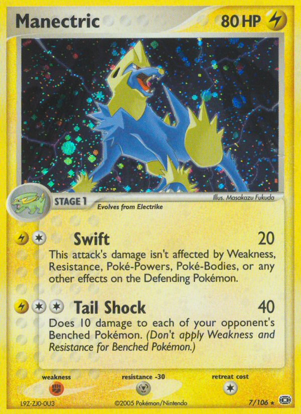 Manectric (7/106) [EX: Emerald] | Jomio and Rueliete's Cards and Comics