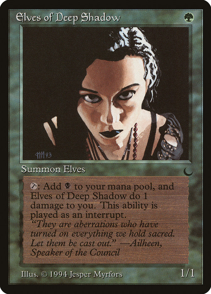 Elves of Deep Shadow [The Dark] | Jomio and Rueliete's Cards and Comics