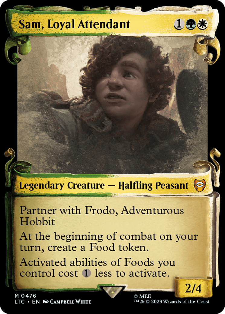 Sam, Loyal Attendant [The Lord of the Rings: Tales of Middle-Earth Commander Showcase Scrolls] | Jomio and Rueliete's Cards and Comics