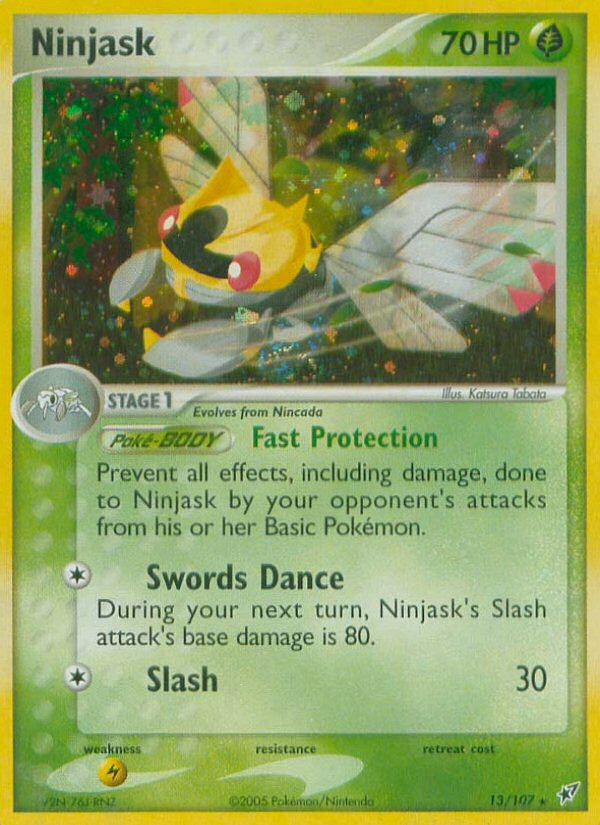 Ninjask (13/107) [EX: Deoxys] | Jomio and Rueliete's Cards and Comics