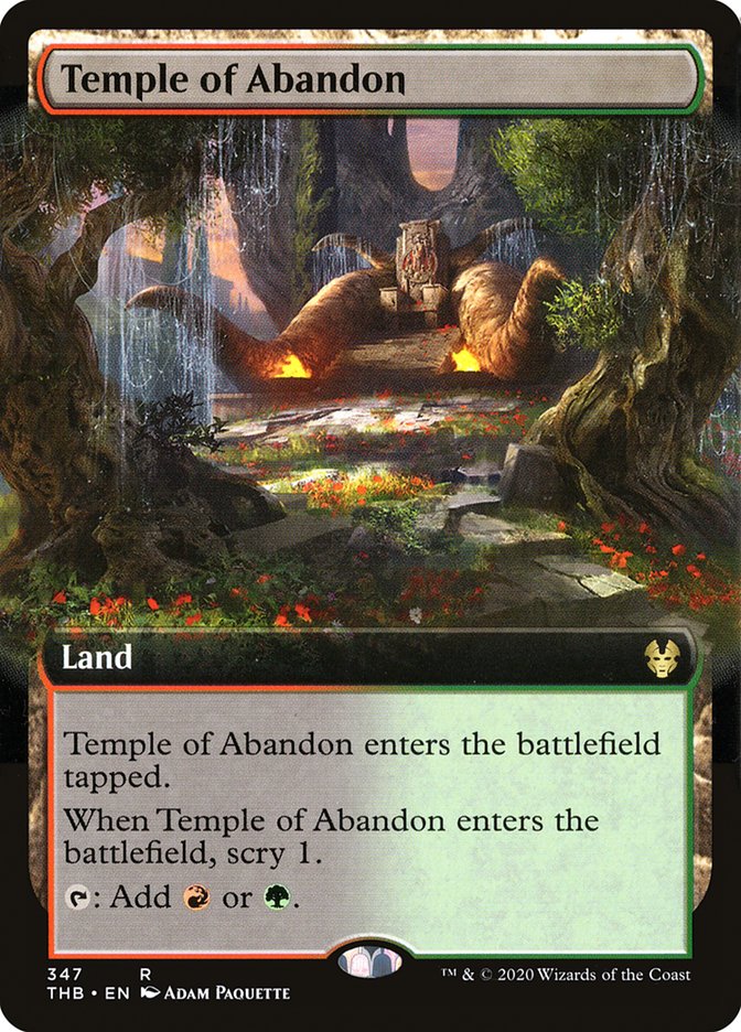 Temple of Abandon (Extended Art) [Theros Beyond Death] | Jomio and Rueliete's Cards and Comics