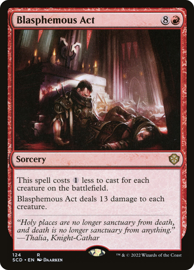 Blasphemous Act [Starter Commander Decks] | Jomio and Rueliete's Cards and Comics