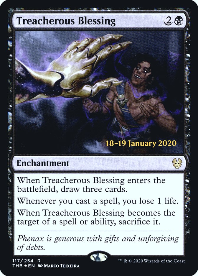 Treacherous Blessing [Theros Beyond Death Prerelease Promos] | Jomio and Rueliete's Cards and Comics