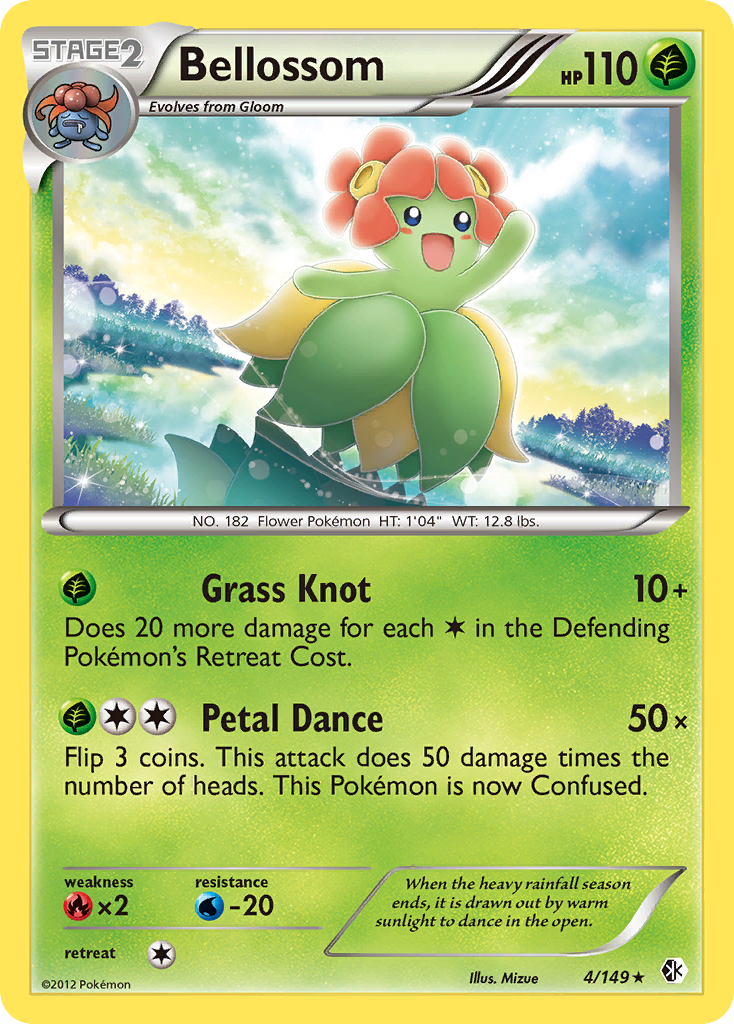 Bellossom (4/149) [Black & White: Boundaries Crossed] | Jomio and Rueliete's Cards and Comics