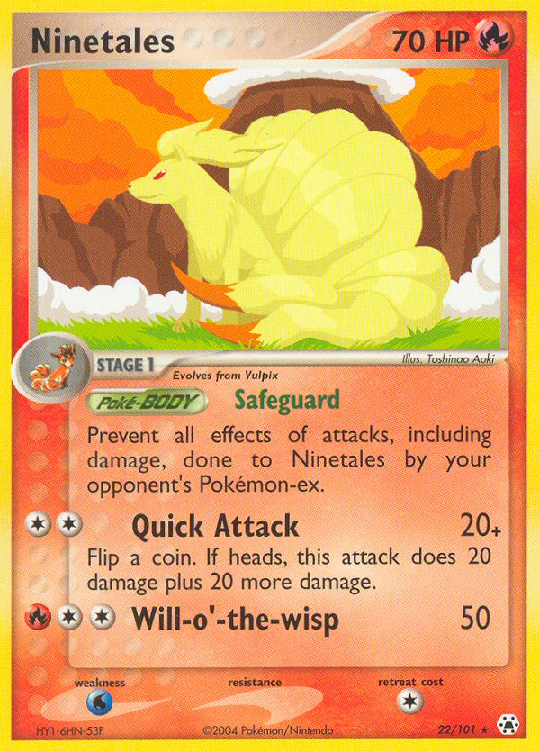 Ninetales (22/101) [EX: Hidden Legends] | Jomio and Rueliete's Cards and Comics
