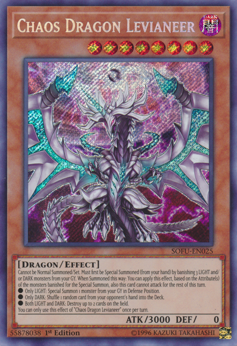 Chaos Dragon Levianeer [SOFU-EN025] Secret Rare | Jomio and Rueliete's Cards and Comics