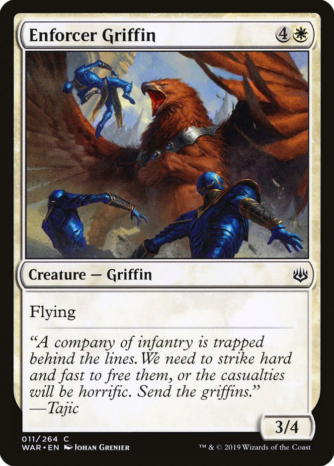 Enforcer Griffin [War of the Spark] | Jomio and Rueliete's Cards and Comics