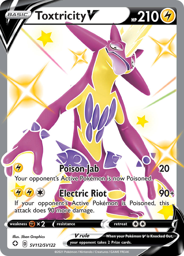 Toxtricity V (SV112/SV122) [Sword & Shield: Shining Fates] | Jomio and Rueliete's Cards and Comics