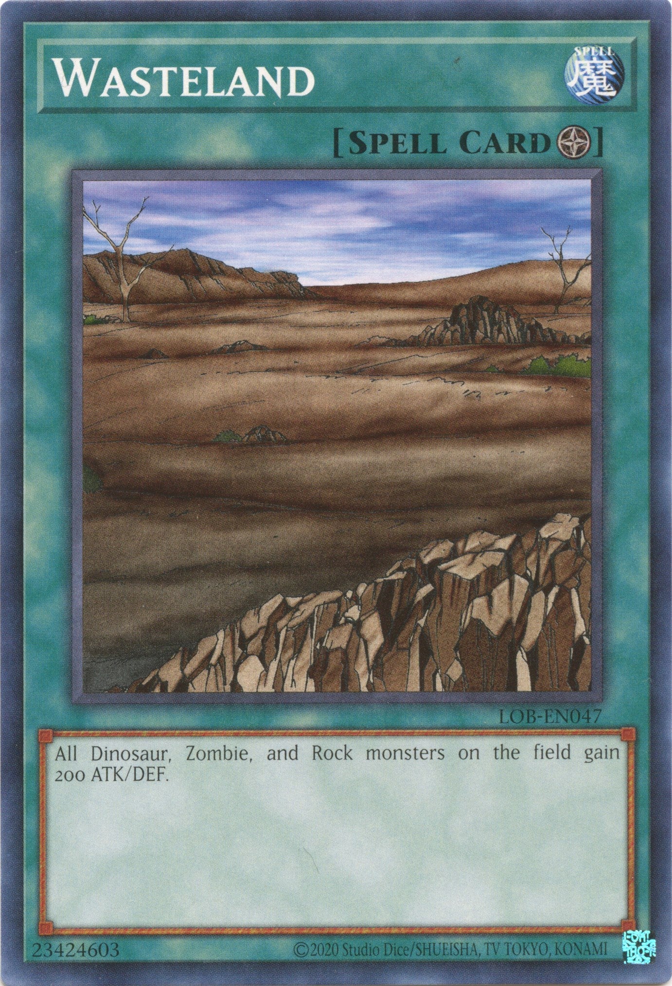 Wasteland (25th Anniversary) [LOB-EN047] Common | Jomio and Rueliete's Cards and Comics