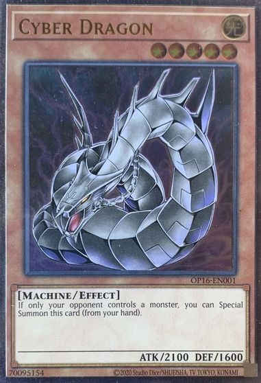 Cyber Dragon [OP16-EN001] Ultimate Rare | Jomio and Rueliete's Cards and Comics