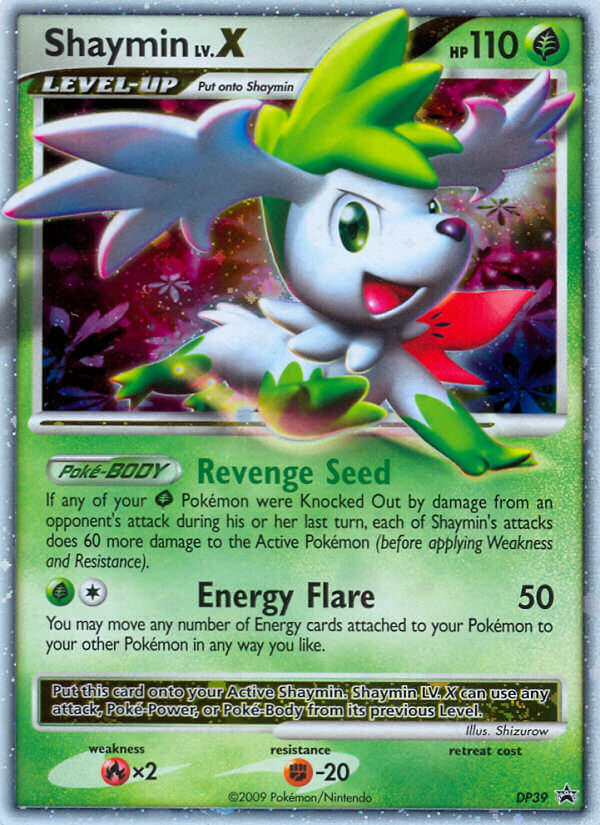 Shaymin LV.X (DP39) [Diamond & Pearl: Black Star Promos] | Jomio and Rueliete's Cards and Comics