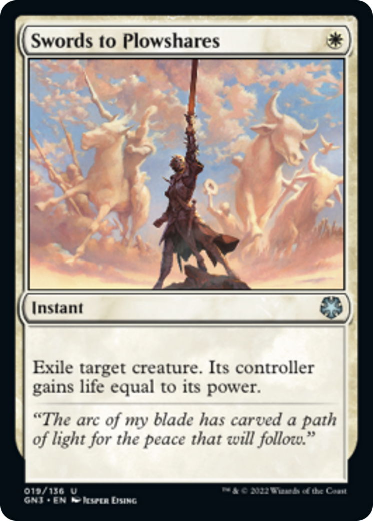 Swords to Plowshares [Game Night: Free-for-All] | Jomio and Rueliete's Cards and Comics