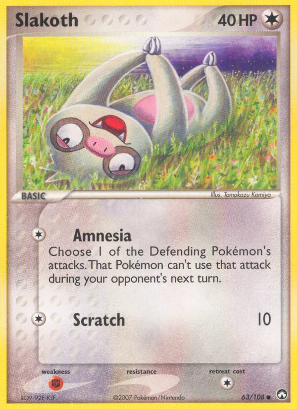 Slakoth (63/108) [EX: Power Keepers] | Jomio and Rueliete's Cards and Comics
