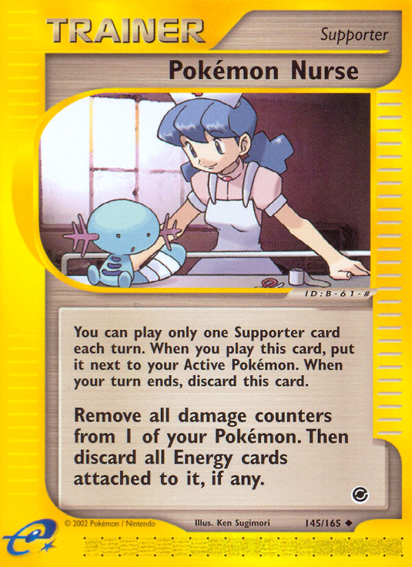 Pokemon Nurse (145/165) [Expedition: Base Set] | Jomio and Rueliete's Cards and Comics