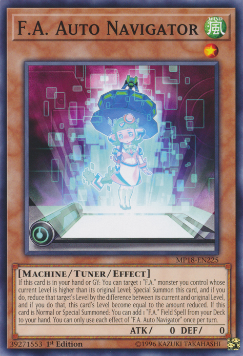 F.A. Auto Navigator [MP18-EN225] Common | Jomio and Rueliete's Cards and Comics