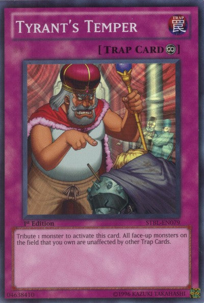 Tyrant's Temper [STBL-EN079] Super Rare | Jomio and Rueliete's Cards and Comics