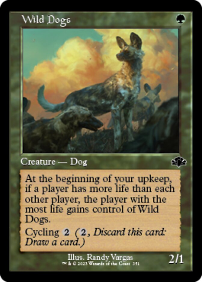 Wild Dogs (Retro) [Dominaria Remastered] | Jomio and Rueliete's Cards and Comics