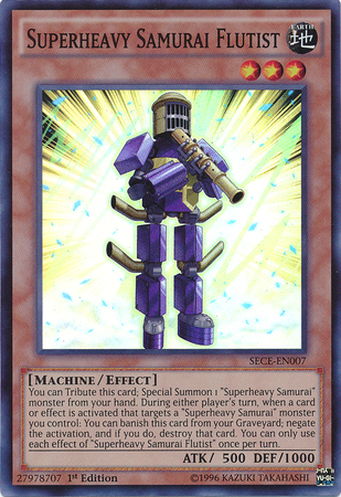 Superheavy Samurai Flutist [SECE-EN007] Super Rare | Jomio and Rueliete's Cards and Comics