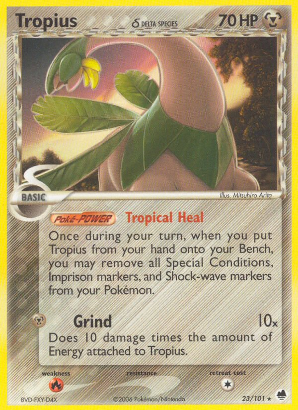 Tropius (23/101) (Delta Species) [EX: Dragon Frontiers] | Jomio and Rueliete's Cards and Comics