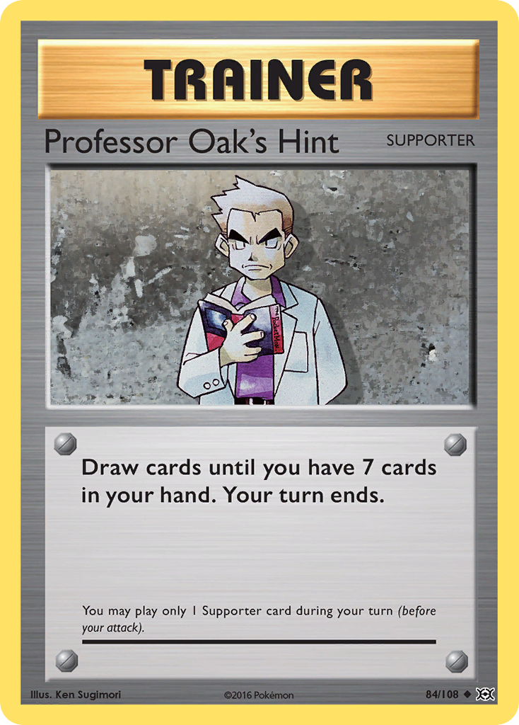 Professor Oak's Hint (84/108) [XY: Evolutions] | Jomio and Rueliete's Cards and Comics