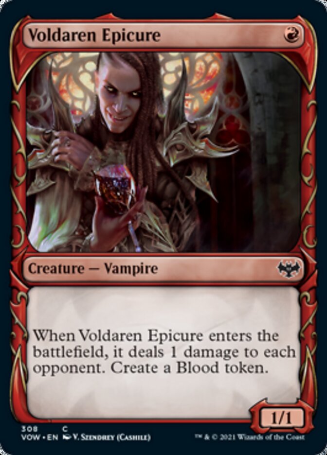 Voldaren Epicure (Showcase Fang Frame) [Innistrad: Crimson Vow] | Jomio and Rueliete's Cards and Comics