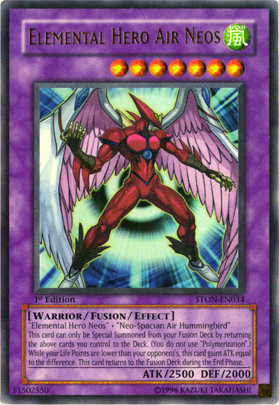 Elemental Hero Air Neos [STON-EN034] Ultra Rare | Jomio and Rueliete's Cards and Comics