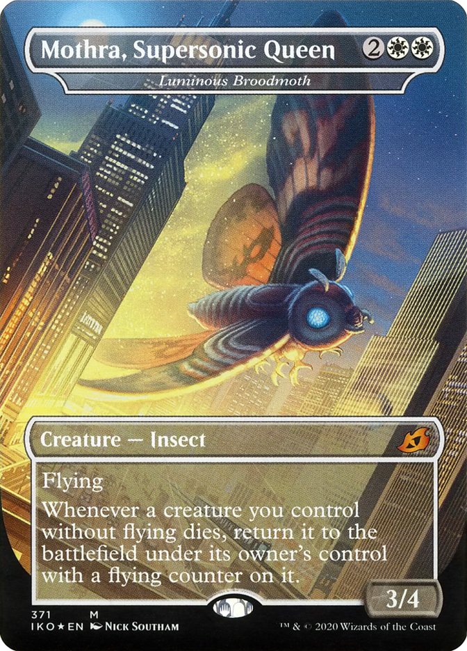 Luminous Broodmoth - Mothra, Supersonic Queen (Godzilla Series) [Ikoria: Lair of Behemoths] | Jomio and Rueliete's Cards and Comics
