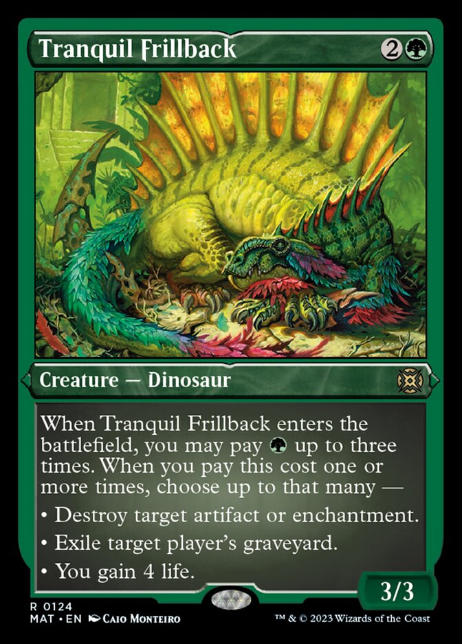 Tranquil Frillback (Foil Etched) [March of the Machine: The Aftermath] | Jomio and Rueliete's Cards and Comics