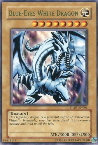 Blue-Eyes White Dragon (Green) [DL09-EN001] Rare | Jomio and Rueliete's Cards and Comics