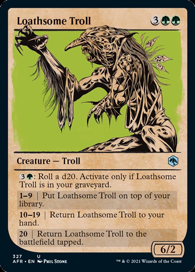 Loathsome Troll (Showcase) [Dungeons & Dragons: Adventures in the Forgotten Realms] | Jomio and Rueliete's Cards and Comics